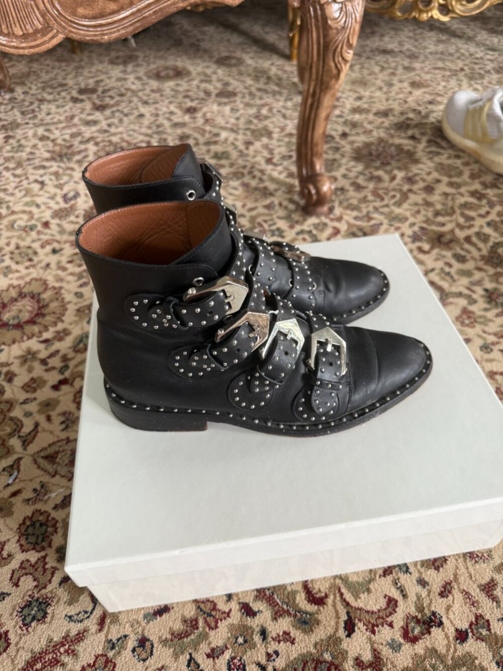 Givenchy studded buckle boots